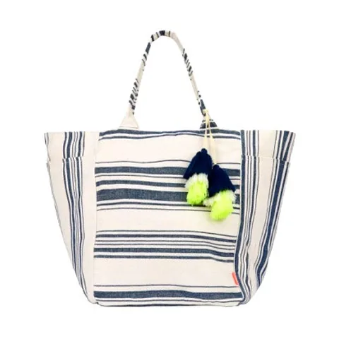Striped canvas bag