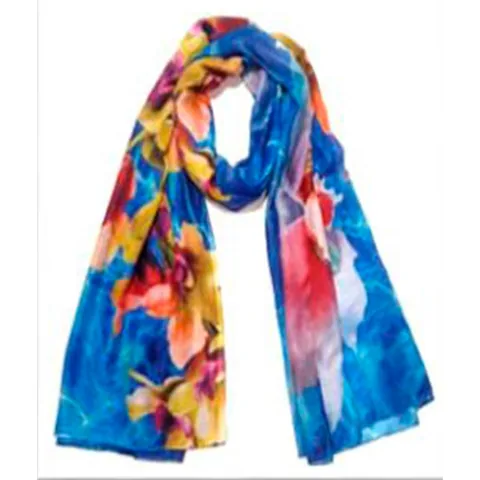 Digitally printed multicolour scarf